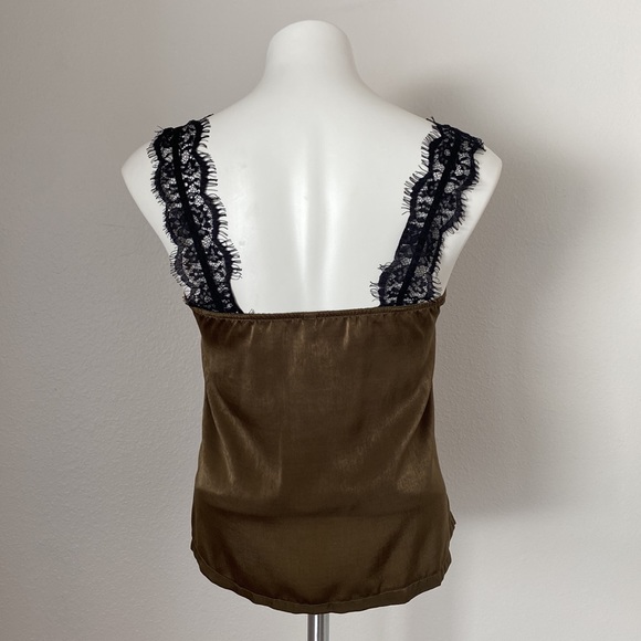 Blooming Jelly Women's Olive Lace Tank Top Size XS - Picture 4 of 8